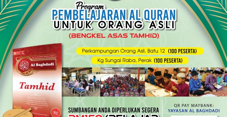 Program Pembelajaran Al Quran Bersama Orang Asli